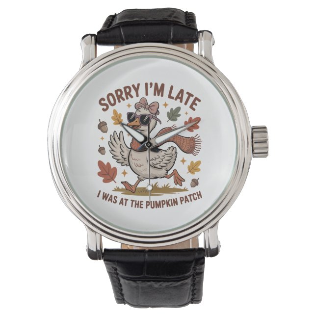 Funny Autumn Goose Armbandsur (Framsida)