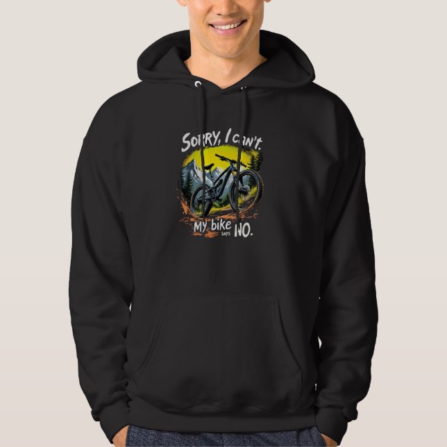 Funny Äventyr Cycling Älskare citattecken Hoodie (Framsida)