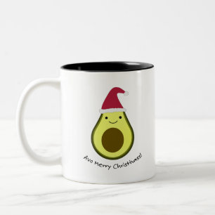 Funny Avo Merry Christhass Avocado Pun Två-Tonad Mugg