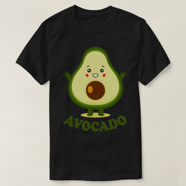 Funny Avocado 2 T Shirt (Design framsida)
