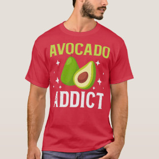 Funny Avocado Älskare Avocado Addict Beroende Guac T Shirt