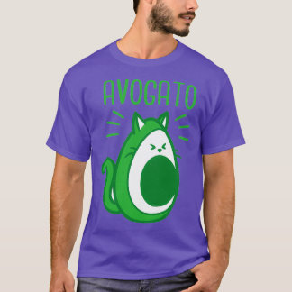 Funny Avocado Älskare Cat Classic TShirt T Shirt