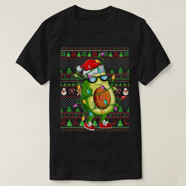 Funny Avocado Älskare-familjen Matching Ugly Avoca T Shirt (Design framsida)