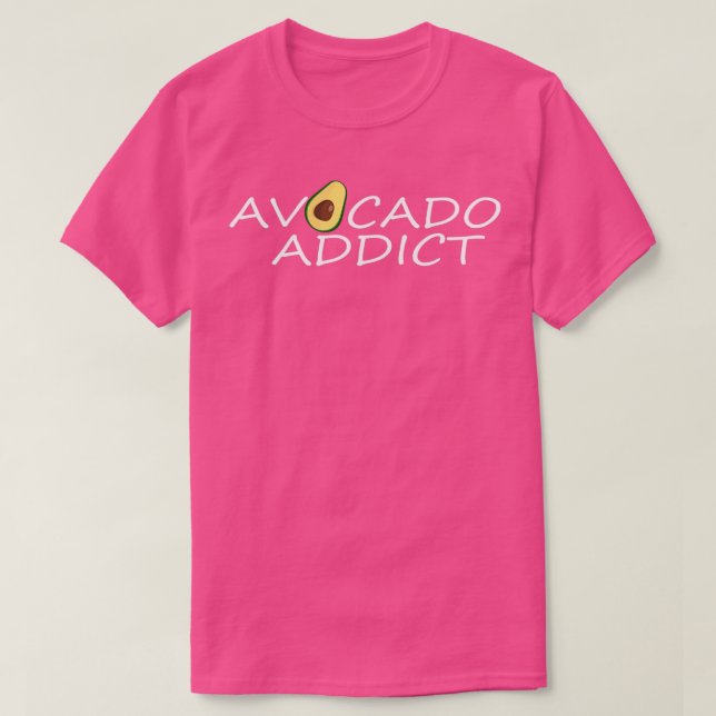 Funny Avocado Älskare Gift Cute Avocado Addict T Shirt (Design framsida)