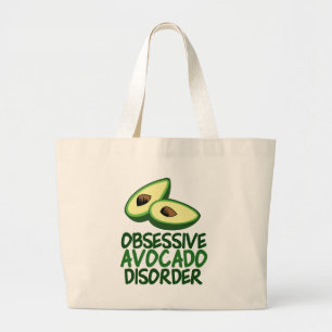 Funny Avocado Älskare Jumbo Tygkasse