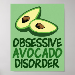 Funny Avocado Älskare Poster