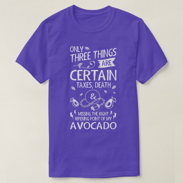 Funny Avocado Älskare T Shirt (Design framsida)