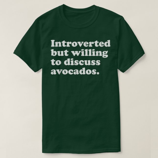 Funny Avocado Avocados Manar Kvinnor eller barn T Shirt (Design framsida)