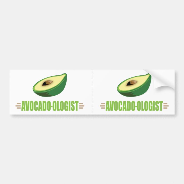 Funny Avocado Bildekal (Framsidan)