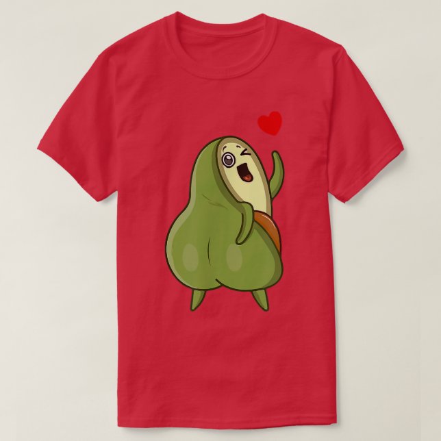 Funny Avocado Cat Cute Face Graphic  T Shirt (Design framsida)