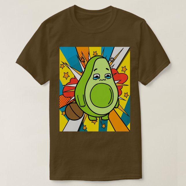 Funny Avocado Fruit 12 T Shirt (Design framsida)