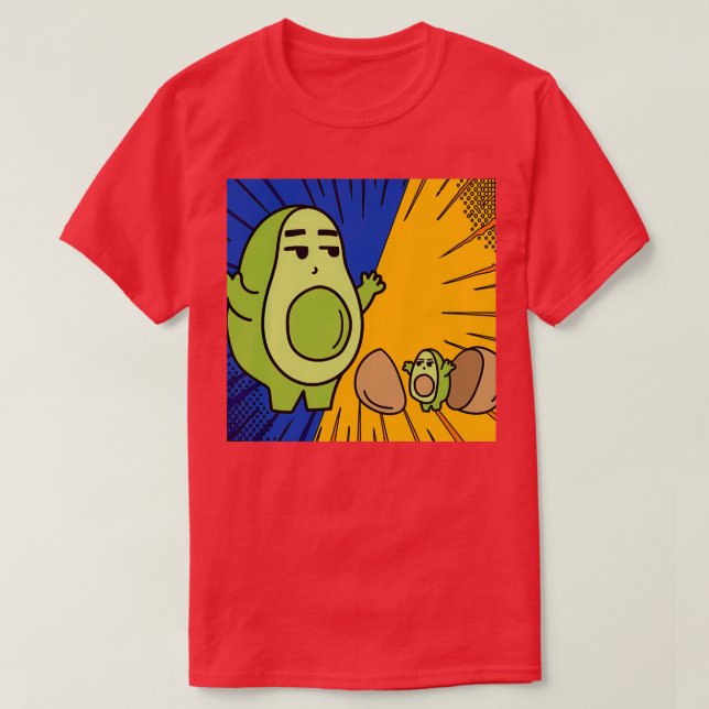 Funny Avocado Fruit 14 T Shirt (Design framsida)