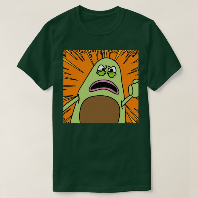 Funny Avocado Fruit 3 T Shirt (Design framsida)