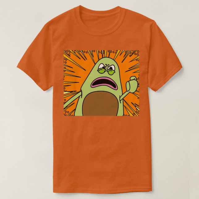 Funny Avocado Fruit 7 T Shirt (Design framsida)
