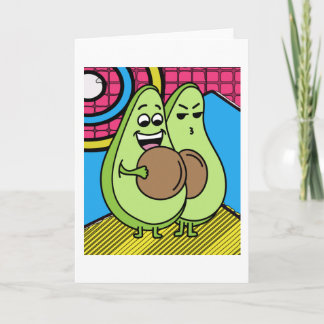 Funny Avocado Fruit Kort