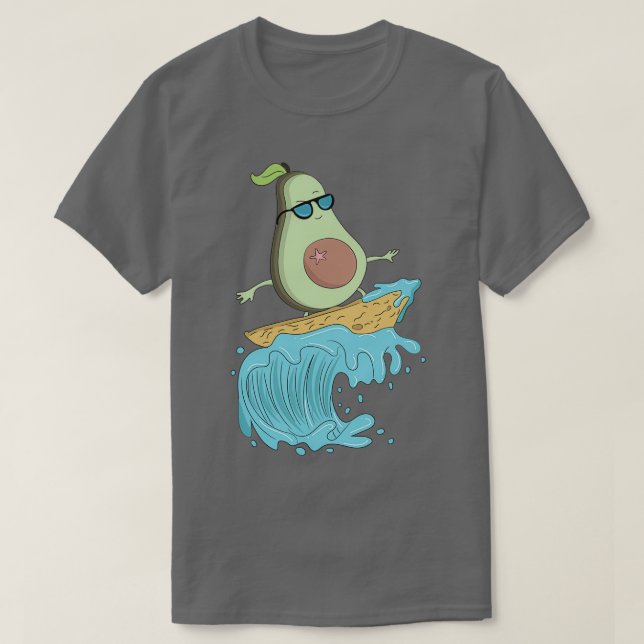 Funny Avocado Funny Surfing Avocado Surfing Avocad T Shirt (Design framsida)