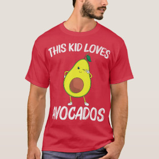 Funny Avocado Gift För barn Boys Girls Healthy Des T Shirt