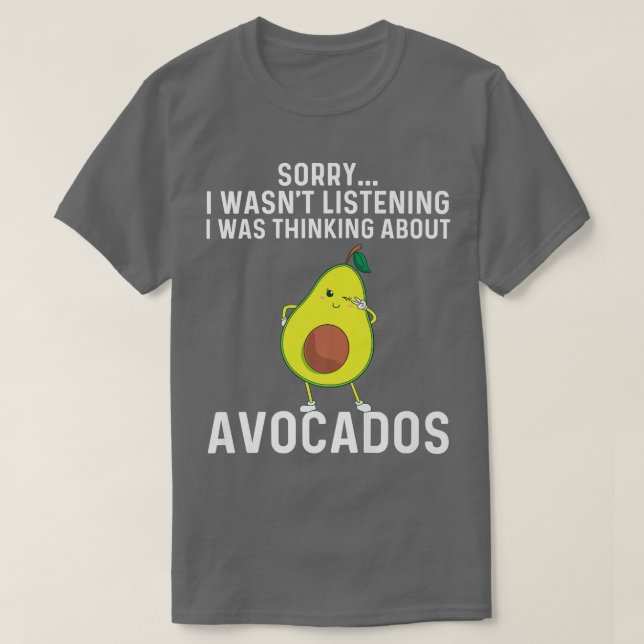 Funny Avocado Gift För manar Women Healthy Dessert T Shirt (Design framsida)