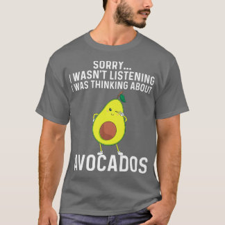Funny Avocado Gift För manar Women Healthy Dessert T Shirt