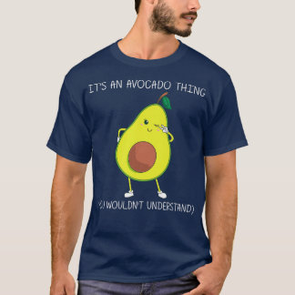 Funny Avocado Gift För manar Women Healthy Dessert T Shirt