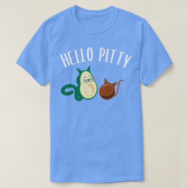 Funny Avocado Guacamole Cat Humor T Shirt (Design framsida)