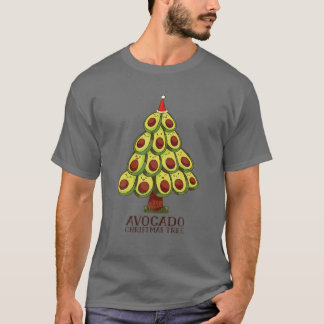 Funny Avocado Julgran Red Santa Hat Fruit L T Shirt