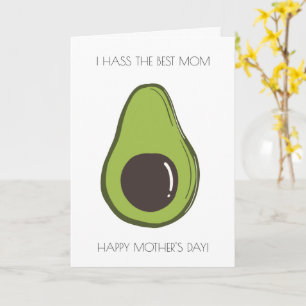 Funny Avocado Mors dag-kort Kort