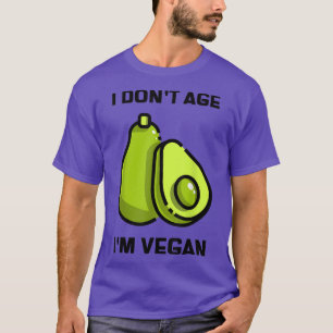 Funny Avocado Old Age Birthday Plant Powan Vegan T Shirt