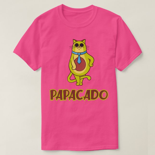 Funny Avocado Papacado Vegan Pappa Far Classic TS T Shirt (Design framsida)