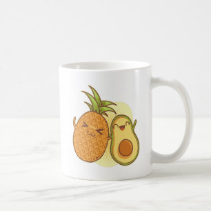 Funny Avocado Pineapple Best Friends BFF Kawaii Kaffemugg