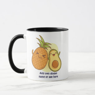 Funny Avocado Pineapple Best Friends BFF Kawaii Mugg