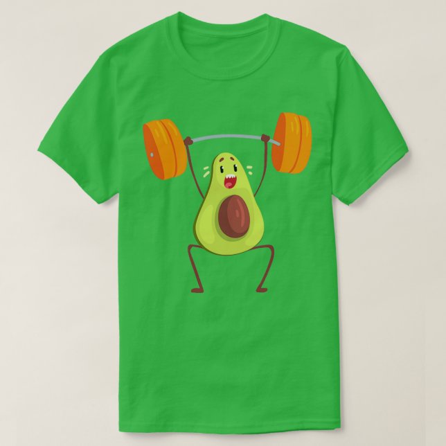 Funny avocado plush Classic TShirt T Shirt (Design framsida)