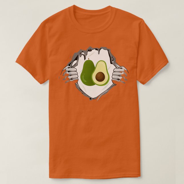 Funny Avocado Ripping Shirt Classic TShirt T (Design framsida)
