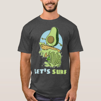Funny Avocado Surfing 4 1 T Shirt