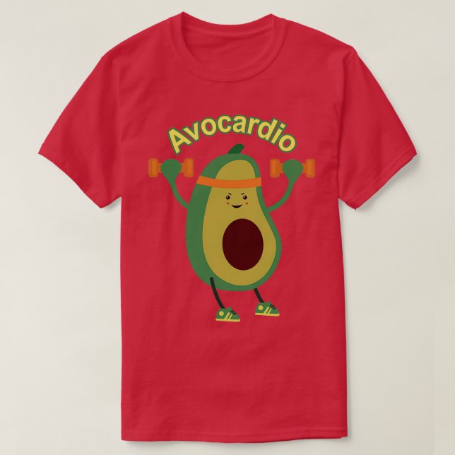Funny Avocado Surfing 5 1 T Shirt (Design framsida)