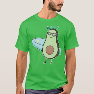 Funny Avocado Surfing Funny Gift for Surfer T Shirt