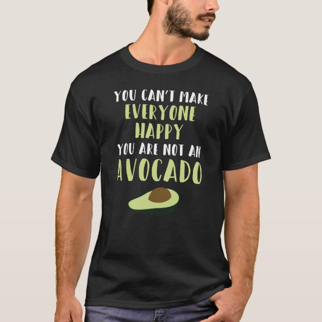 Funny Avocado T Shirt (Framsida)