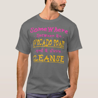 Funny Avocado Toast och en juice Renanes Foodie T Shirt