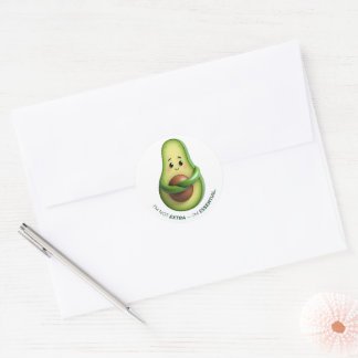 Funny Avocado Tote – I’m Not Extra, I’m Essential Runt Klistermärke