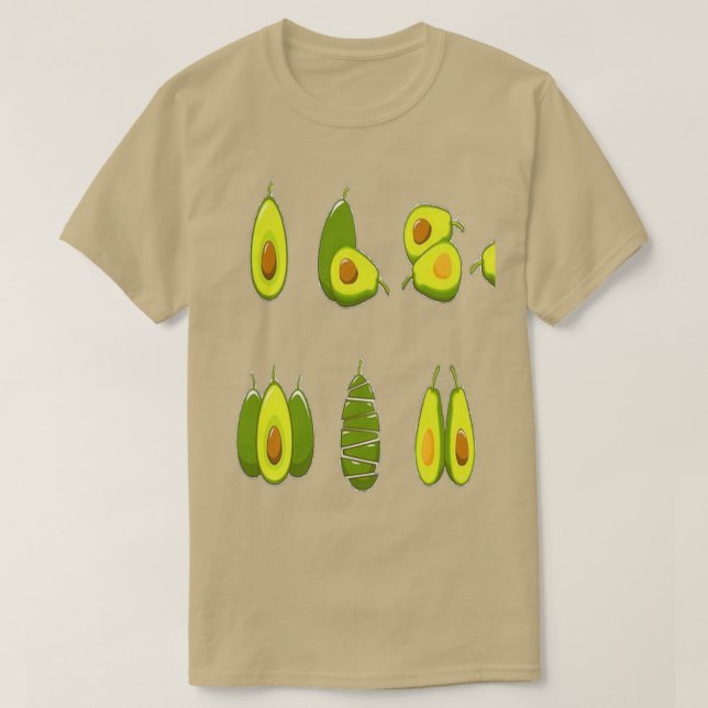Funny Avocados 17 T Shirt (Design framsida)