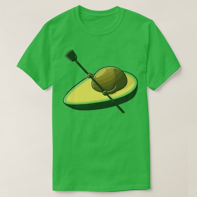 Funny Avocados surfande på båt T Shirt (Design framsida)