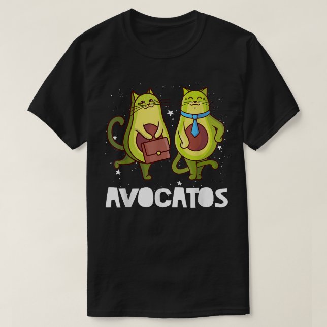 Funny Avogato Cat Cute Avocatos Vegan Avocado Kärl T Shirt (Design framsida)