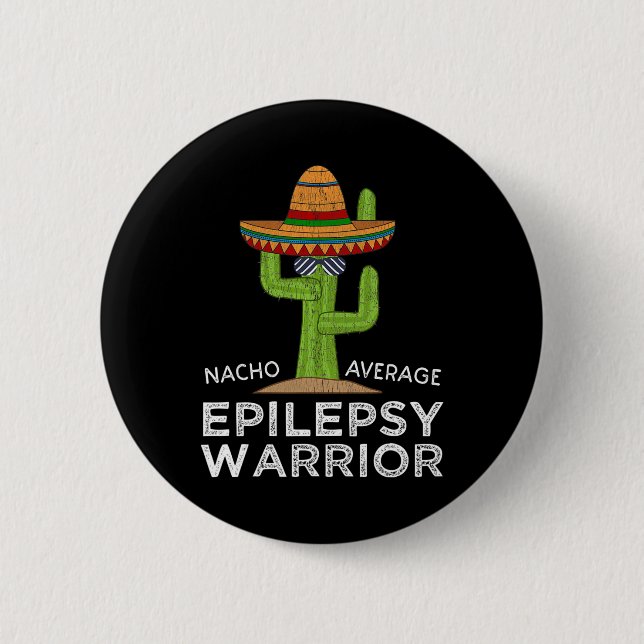 Funny Awareness Epilepsy Warrior Knapp (Framsida)