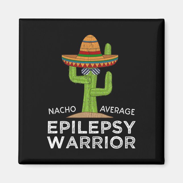Funny Awareness Epilepsy Warrior Magnet (Framsidan)