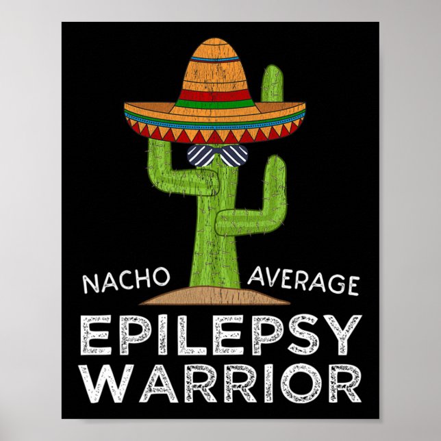 Funny Awareness Epilepsy Warrior Poster (Framsidan)