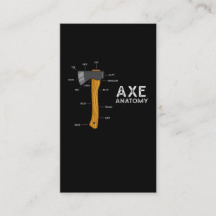 Funny Ax Humor Hatchet Woodworking Ax Throwing Visitkort