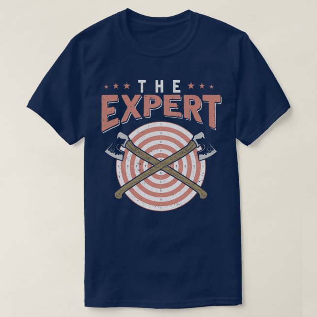 Funny Ax Throwing Expert Hatchet Woodworkers 2 T Shirt (Design framsida)