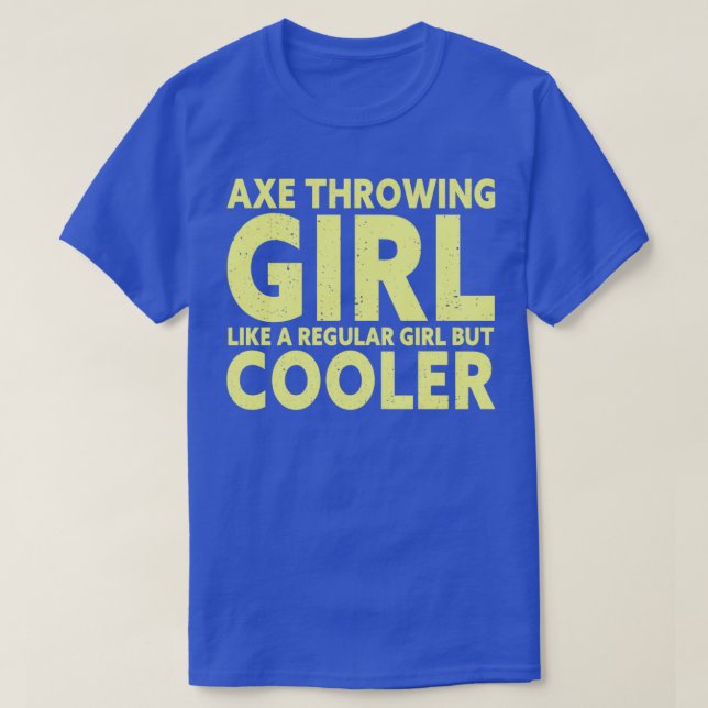 Funny Ax Throwing Girl 1 T Shirt (Design framsida)