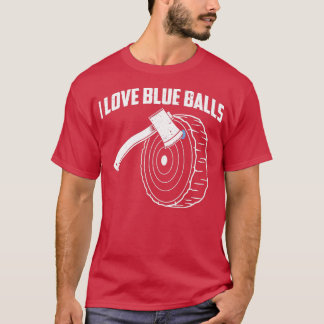 Funny Ax Throwing I Kärlek Blue Bollar product T Shirt