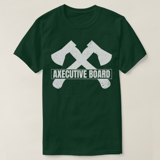 Funny Ax Throwing Lumberjack Hatchet T Shirt (Design framsida)